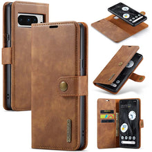 Charger l'image dans la galerie, Casekis Detachable Leather Wallet Phone Case Brown
