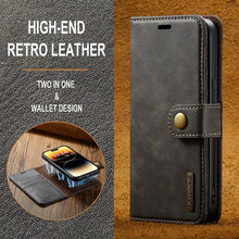 Load image into Gallery viewer, Casekis Detachable Leather Wallet Phone Case Gray