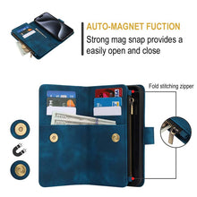 Load image into Gallery viewer, Casekis Crossbody 9 Card Holder Phone Case Navy Blue