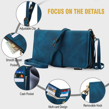 Load image into Gallery viewer, Casekis Crossbody 9 Card Holder Phone Case Navy Blue