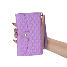 Load image into Gallery viewer, Casekis 7-Slot Foldable Crossbody Wallet Phone Case Purple
