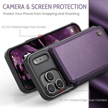 Lade das Bild in den Galerie-Viewer, Casekis RFID Cardholder Wallet Phone Case Purple