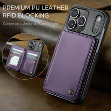 Lade das Bild in den Galerie-Viewer, Casekis RFID Cardholder Wallet Phone Case Purple