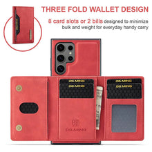Load image into Gallery viewer, Casekis Magnetic Wallet Detachable Phone Case Red