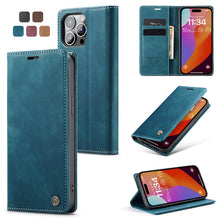 Load image into Gallery viewer, Casekis Retro Wallet Case For iPhone 15 Pro Max