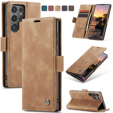 Load image into Gallery viewer, Casekis Retro Wallet Case For Galaxy S24 Ultra 5G