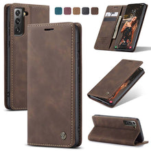 Charger l'image dans la galerie, Casekis Retro Wallet Case For Galaxy S21 FE 5G
