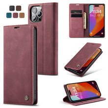 Load image into Gallery viewer, Casekis Retro Wallet Case For iPhone 15 Pro