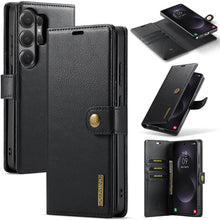 Load image into Gallery viewer, Casekis Detachable Leather Wallet Phone Case Black