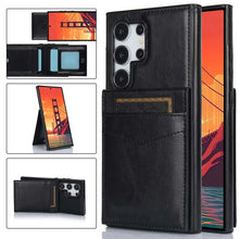 Load image into Gallery viewer, Casekis Bracket Card Slot Phone Case Black