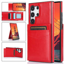 Cargar imagen en el visor de la galería, Casekis Bracket Card Slot Phone Case Red