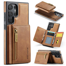 Charger l'image dans la galerie, Casekis RFID Magnetic Detachable Leather Wallet Phone Case Brown