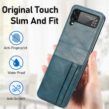 Charger l'image dans la galerie, Casekis Folding Multi-card Leather Case for Galaxy Z Flip 4 5G