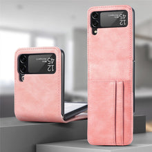 Charger l'image dans la galerie, Casekis Folding Multi-card Leather Case for Galaxy Z Flip 4 5G