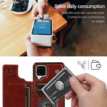 Charger l'image dans la galerie, Casekis Cardholder Leather Wallet Phone Case For Galaxy A12