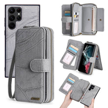 Charger l'image dans la galerie, Casekis Zipper Wallet Detachable Phone Case Gray