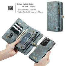 Load image into Gallery viewer, Casekis Samsung Galaxy S21 Series Multifunctional Wallet PU Leather Case - Casekis