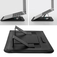 Load image into Gallery viewer, Casekis Leather Laptop Bag with Mouse Pad Adjustable Stand for Laptop 15 inch/16 inch