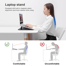 Load image into Gallery viewer, Casekis Leather Laptop Bag with Mouse Pad Adjustable Stand for Laptop 13 inch/14 inch