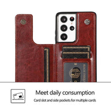 Charger l'image dans la galerie, Casekis Cardholder Leather Wallet Phone Case For Galaxy