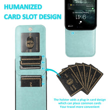 Load image into Gallery viewer, Casekis Bracket Card Slot Phone Case Green