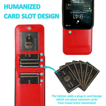 Load image into Gallery viewer, Casekis Bracket Card Slot Phone Case Red