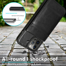 Load image into Gallery viewer, Casekis Bracket Card Slot Phone Case Black