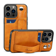 Load image into Gallery viewer, Casekis Wristband Stand Phone Case Khaki