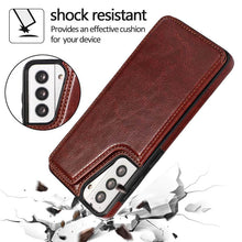 Load image into Gallery viewer, Casekis Cardholder Leather Wallet Phone Case For Galaxy S21 5G