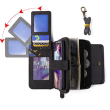 Charger l'image dans la galerie, Casekis Zipper Wallet Detachable Phone Case Black