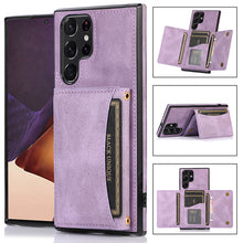 Charger l'image dans la galerie, Casekis Wallet Case Tri-fold Cardholder Phone Case Purple