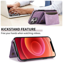 Charger l'image dans la galerie, Casekis Wallet Case Tri-fold Cardholder Phone Case Purple