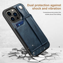 Charger l'image dans la galerie, Casekis Wristband Stand Phone Case Blue