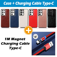 Load image into Gallery viewer, Casekis Cardholder Leather Wallet Phone Case For Galaxy S21 Ultra