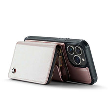 Charger l'image dans la galerie, Casekis Zipper Crossbody Wallet RFID Phone Case Rose Gold