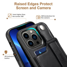 Charger l'image dans la galerie, Casekis Wristband Stand Phone Case Black