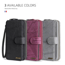 Charger l'image dans la galerie, Casekis Zipper Wallet Detachable Phone Case Gray