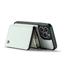 Charger l'image dans la galerie, Casekis Zipper Crossbody Wallet RFID Phone Case White