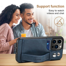 Charger l'image dans la galerie, Casekis Wristband Stand Phone Case Blue