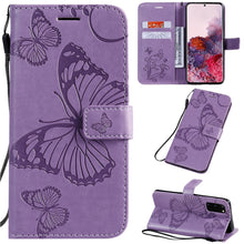 Cargar imagen en el visor de la galería, 2021 Upgraded 3D Embossed Butterfly Wallet Phone Case For Samsung S20 FE 4G/5G - Casekis