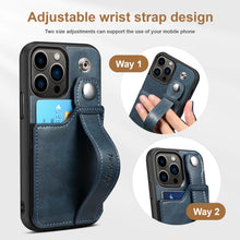 Charger l'image dans la galerie, Casekis Wristband Stand Phone Case Blue