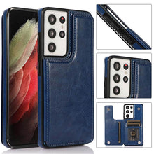 Charger l'image dans la galerie, Casekis Cardholder Leather Wallet Phone Case For Galaxy