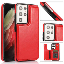 Charger l'image dans la galerie, Casekis Cardholder Leather Wallet Phone Case For Galaxy
