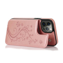 Charger l'image dans la galerie, Casekis Butterfly Embossing Wallet Phone Case Rose Gold
