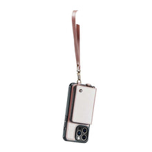 Charger l'image dans la galerie, Casekis Zipper Crossbody Wallet RFID Phone Case Rose Gold