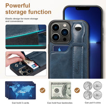 Charger l'image dans la galerie, Casekis Wristband Stand Phone Case Blue