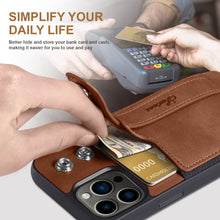 Charger l'image dans la galerie, Casekis Wristband Stand Phone Case Brown