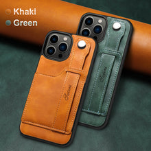 Load image into Gallery viewer, Casekis Wristband Stand Phone Case Khaki