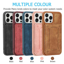 Load image into Gallery viewer, Casekis Magnetic Cardholder Phone Case Brown