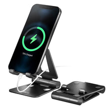 Load image into Gallery viewer, Adjustable Desktop Phone Stand-Black
